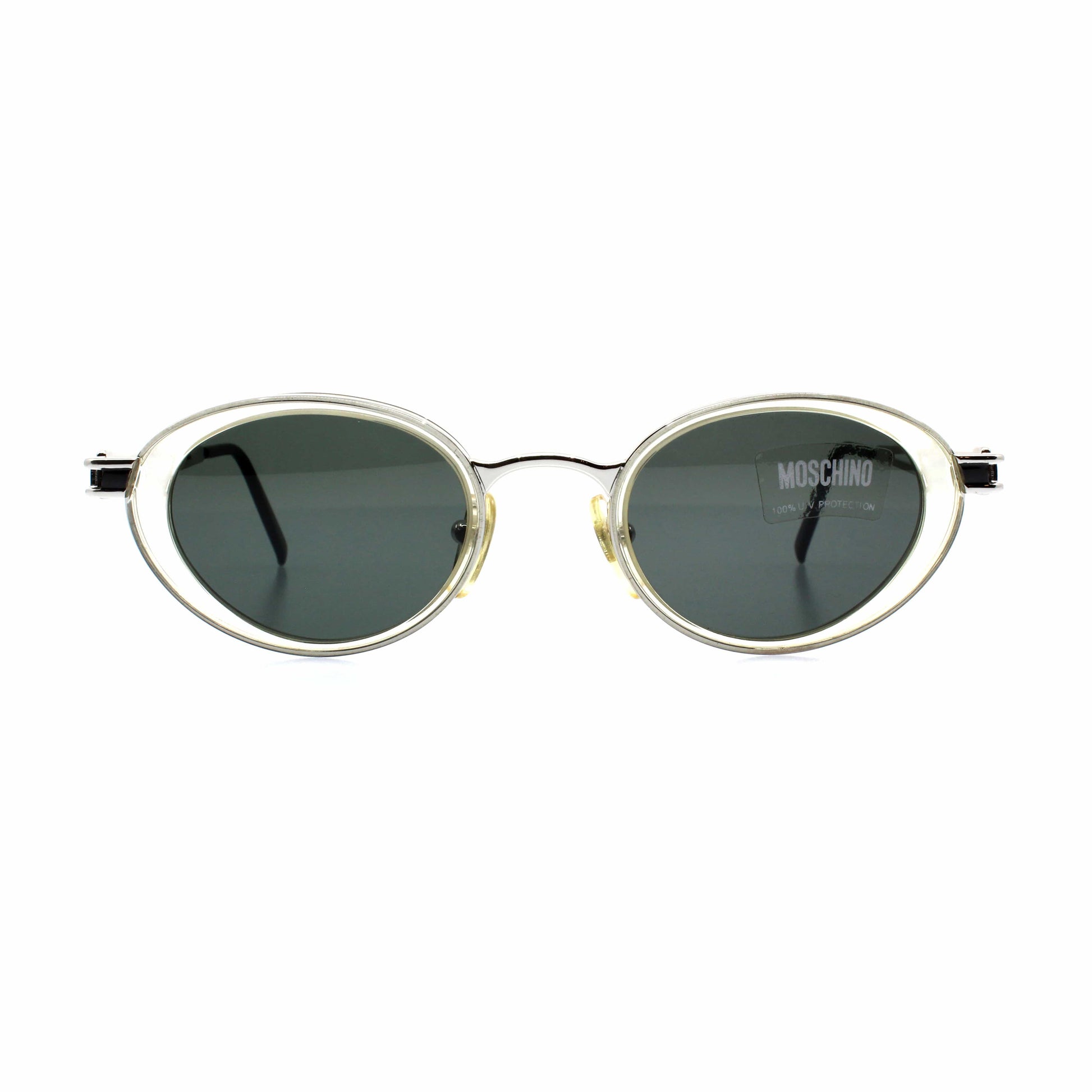Silver Vintage Moschino MM3020-S Sunglasses RSTKD Vintage