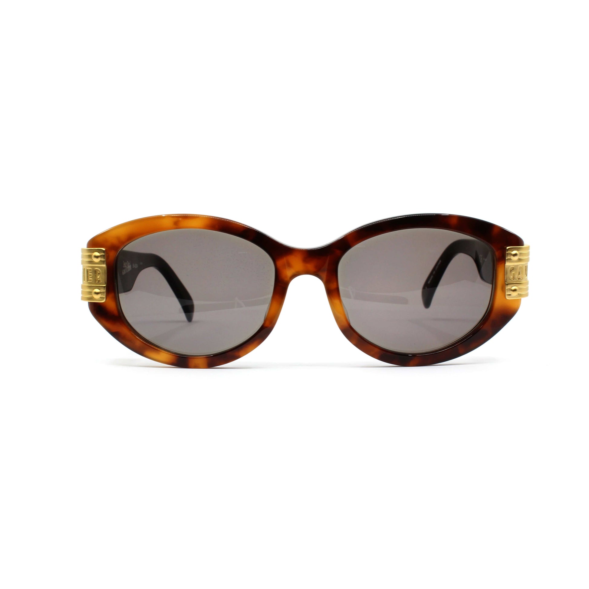 Tortoise Vintage Jean Paul Gaultier 56-5204 Sunglasses RSTKD Vintage