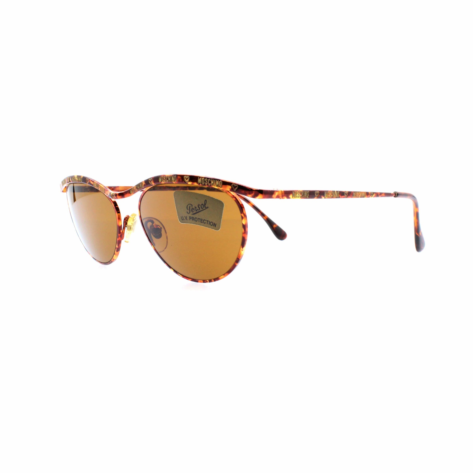 Tortoise Vintage Moschino MM144 Sunglasses RSTKD Vintage