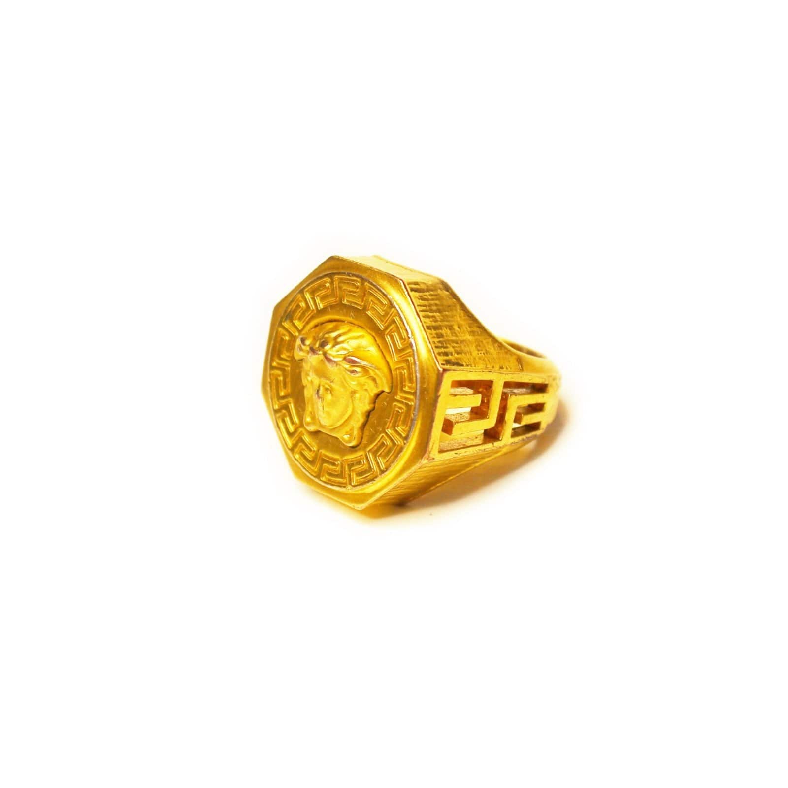 Versace Medusa & Grecca Ring RSTKD Vintage