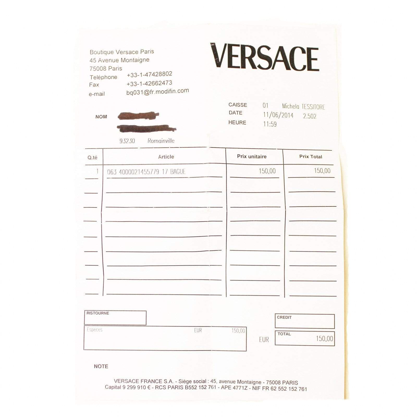 Versace Medusa & Grecca Ring RSTKD Vintage