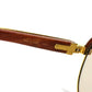 Vintage Cartier Malmaison Palisander Rosewood Gold Sunglasses RSTKD Vintage