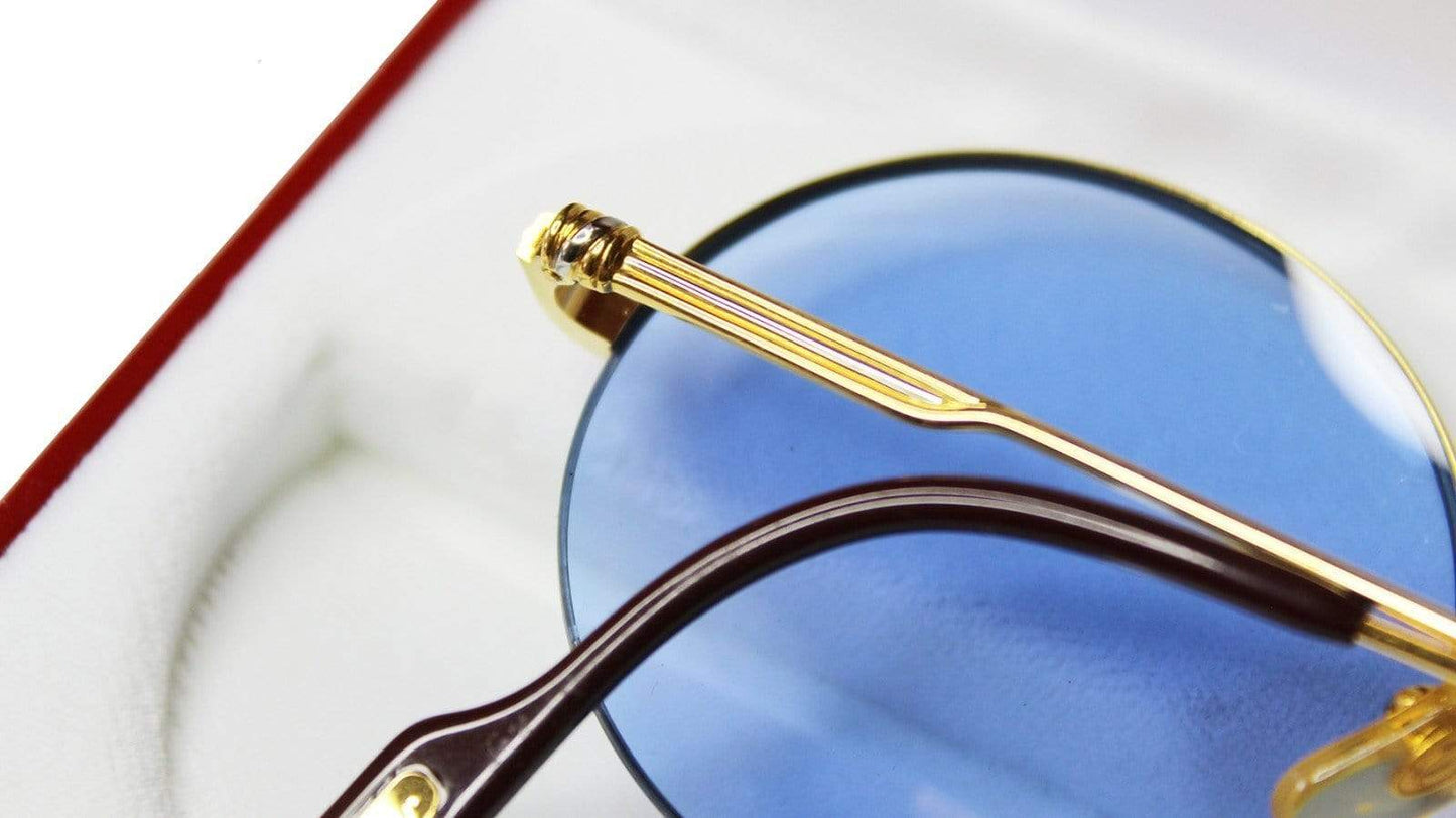 Vintage Cartier Mayfair Gold Sunglasses RSTKD Vintage