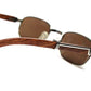 Vintage Cartier Palisander Rosewood Breteuil Platinum Sunglasses RSTKD Vintage