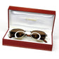 Vintage Cartier Palisander Rosewood Breteuil Platinum Sunglasses RSTKD Vintage