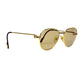 Vintage Cartier S Sapphire Gold Sunglasses RSTKD Vintage