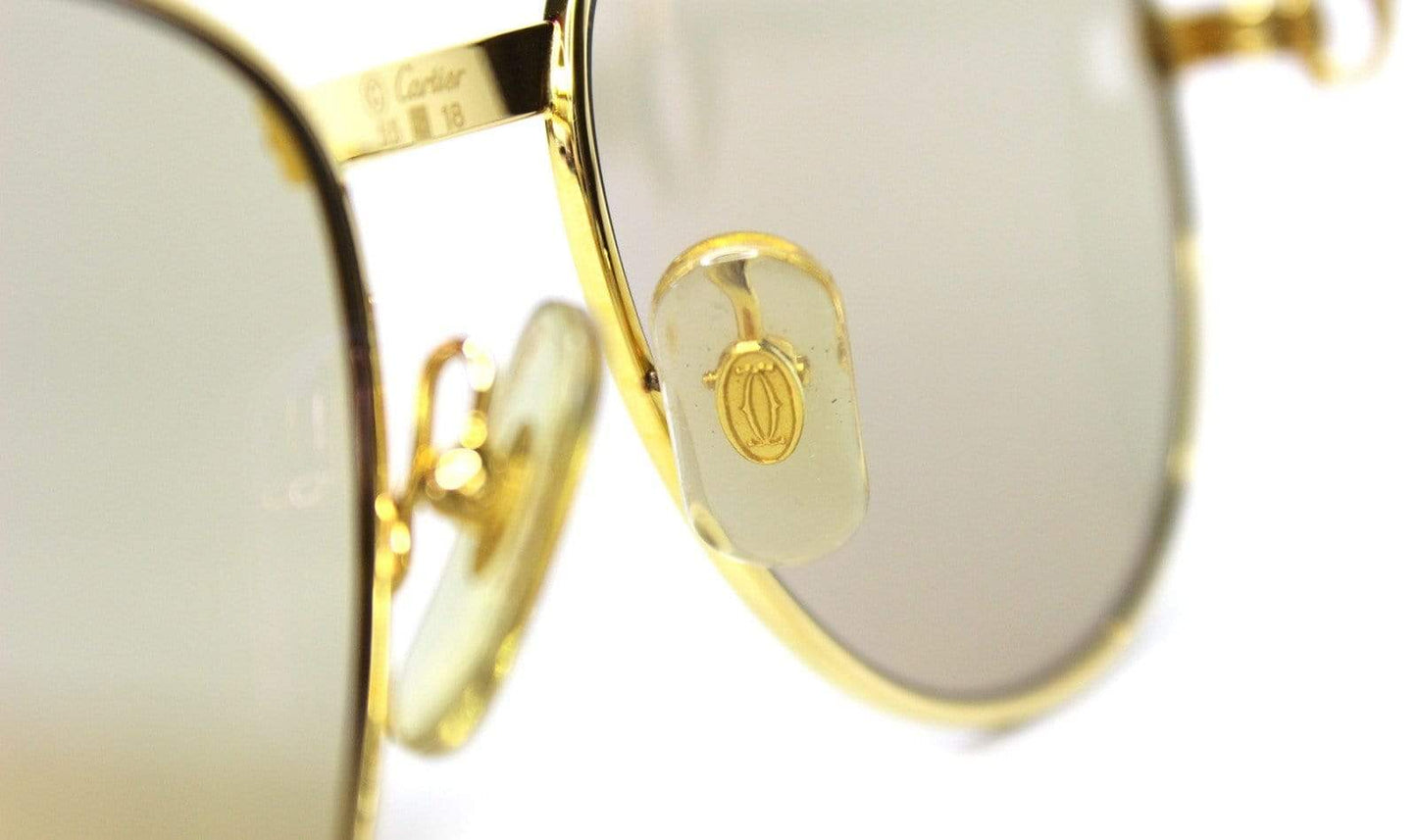Vintage Cartier S Sapphire Gold Sunglasses-RSTKD Vintage