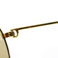 Vintage Cartier S Sapphire Gold Sunglasses RSTKD Vintage