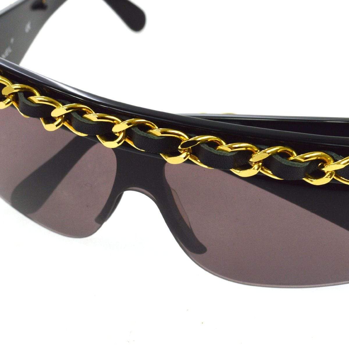 Chanel Chain Sunglasses Black Eyewear 01455 94305 Auction