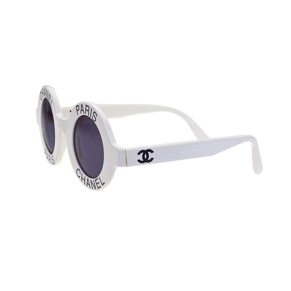 chanel white sunglasses - Gem