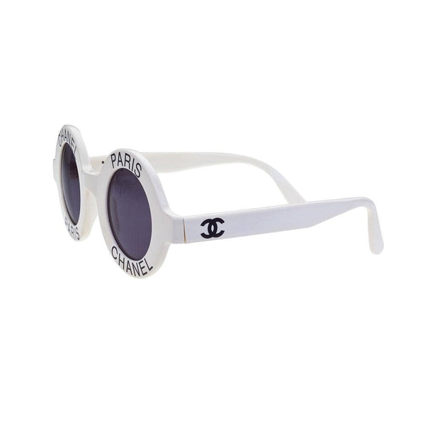 Chanel paris white sunglasses hot sale