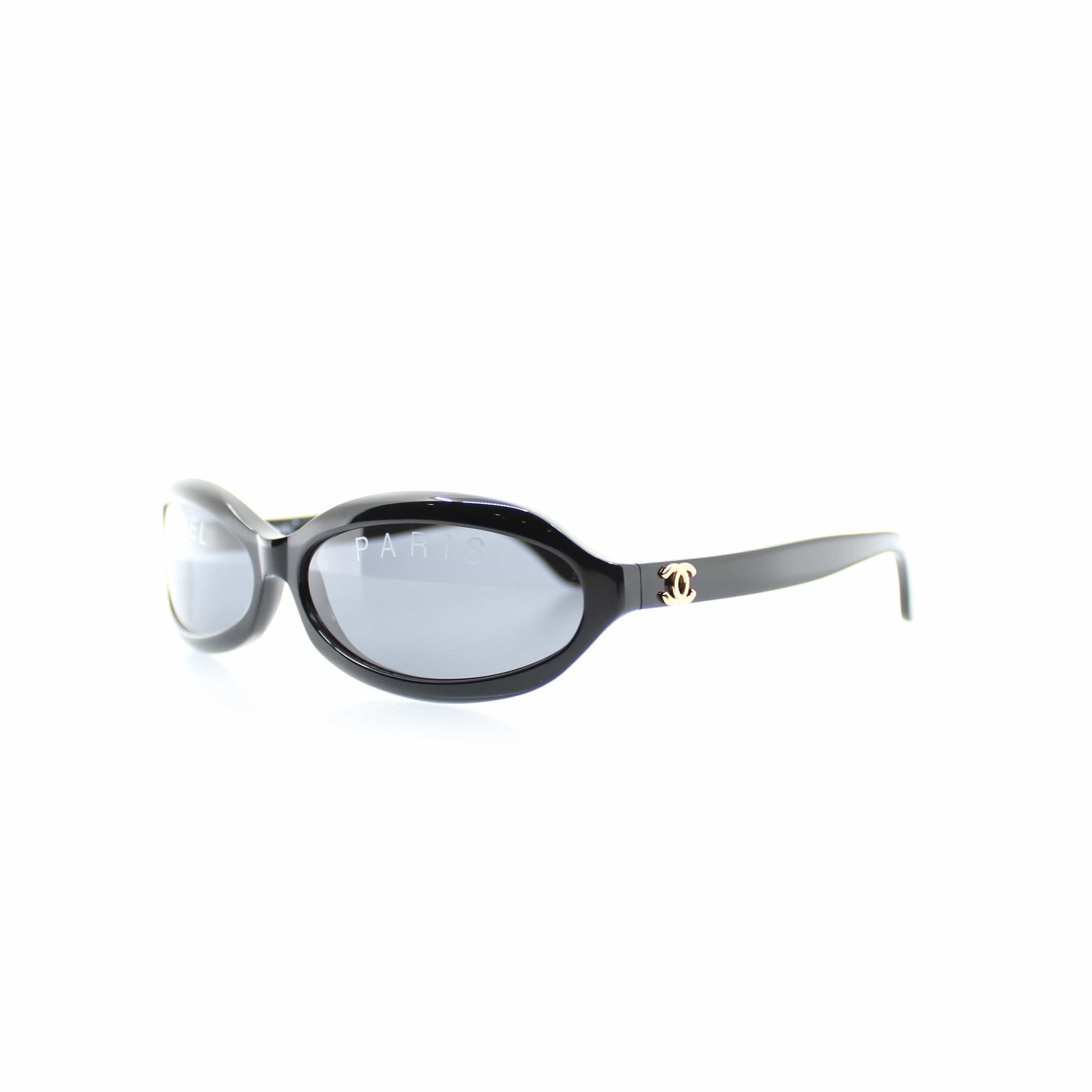 CHANEL Pre-Owned 1990s logo-print round-frame Sunglasses - Farfetch