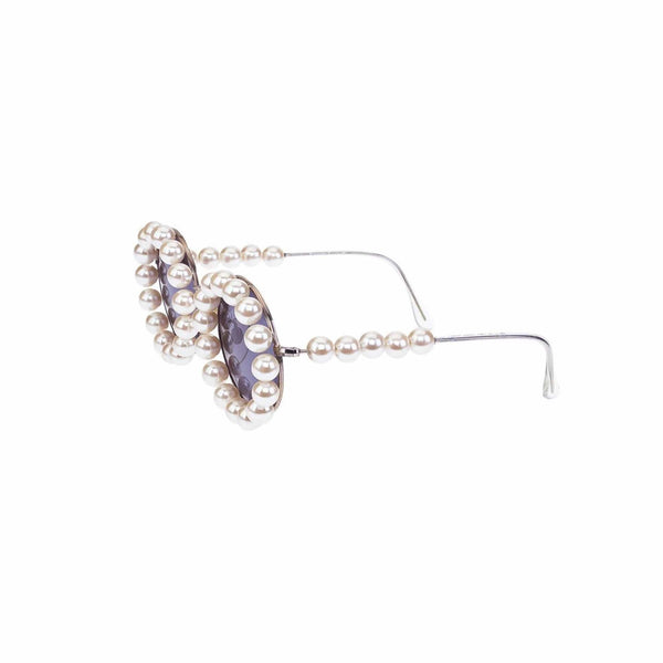 Vintage chanel deals pearl sunglasses