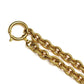 Vintage Chanel Detailed Glass / Gold Logo Pendent Chain RSTKD Vintage