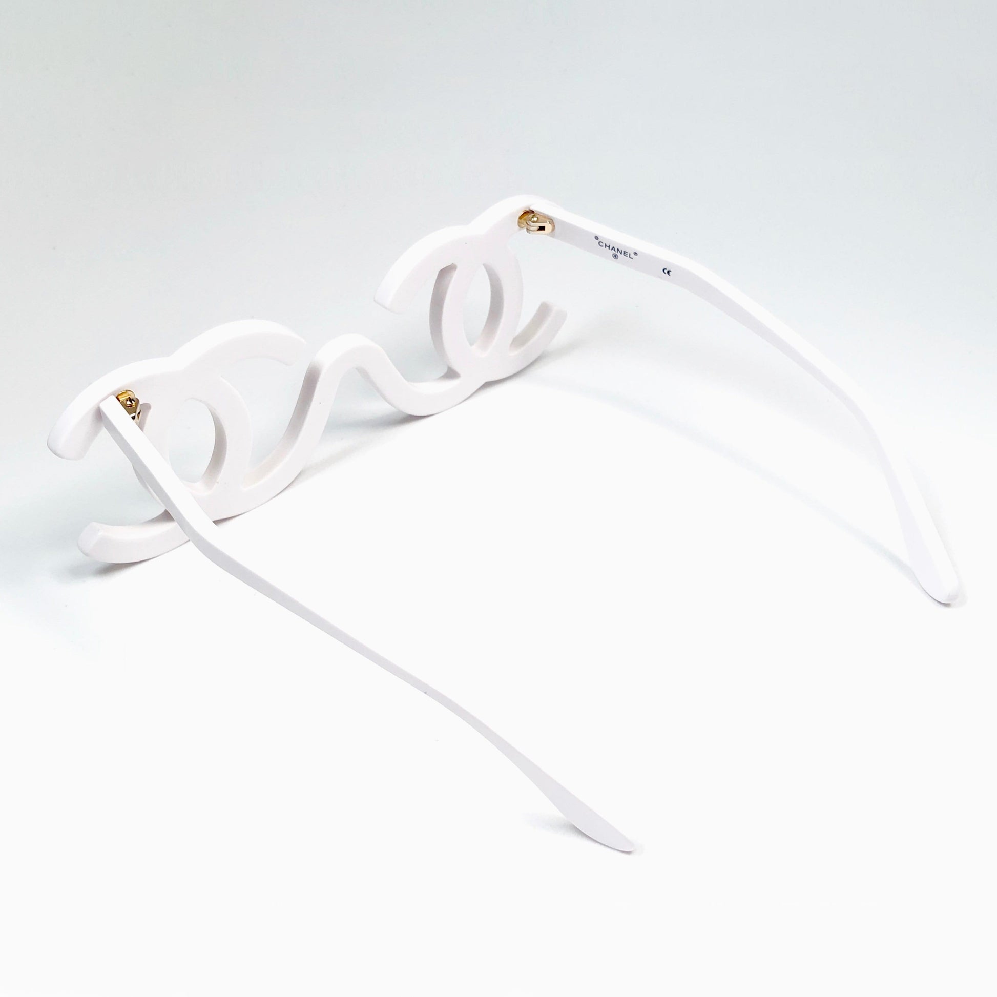 Vintage Chanel Monogrammed Runway Sample Sunglasses RSTKD Vintage