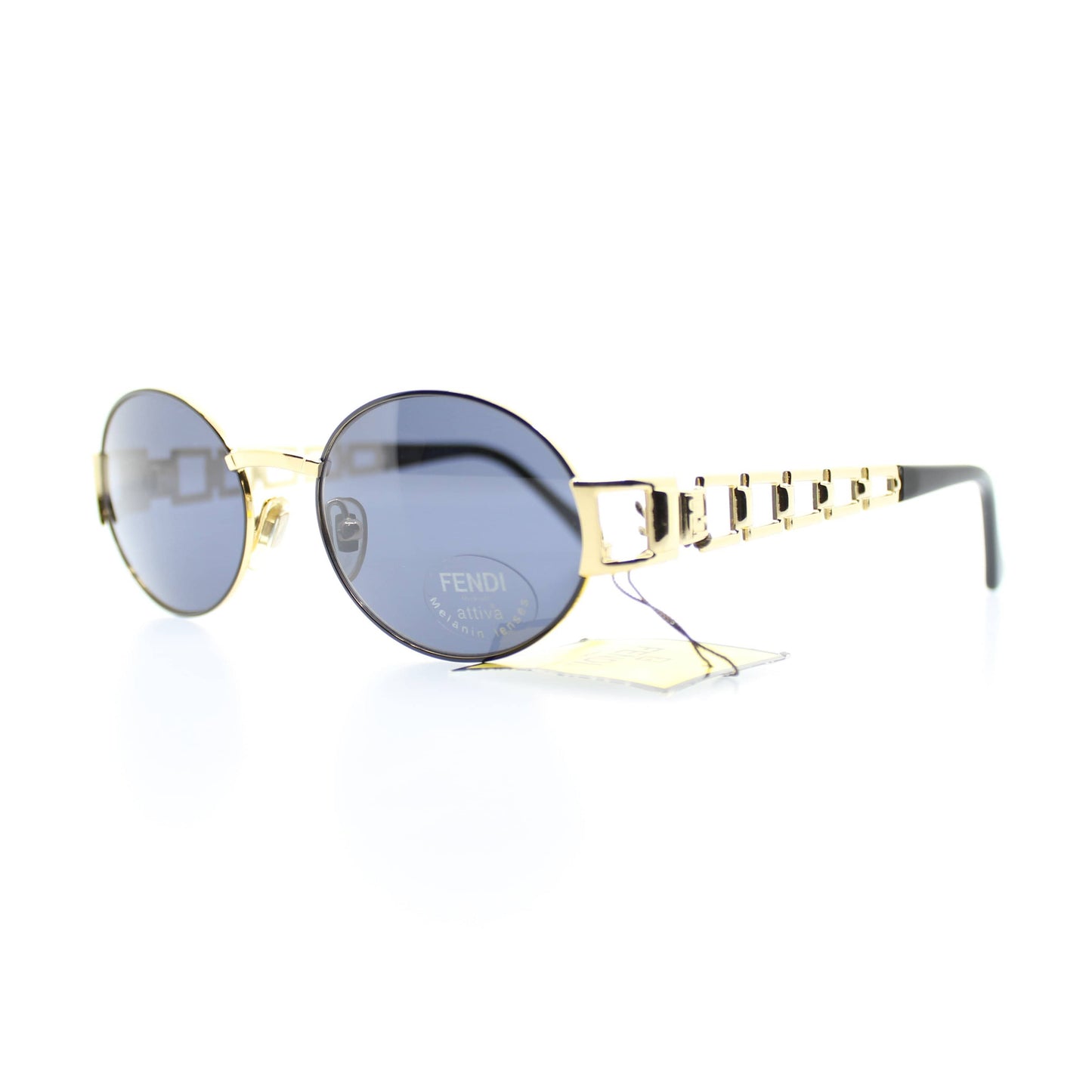 Vintage Fendi SL 7098 53 201 Sunglasses RSTKD Vintage