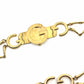 Vintage Gold Metal Gucci Logo Womens Belt RSTKD Vintage