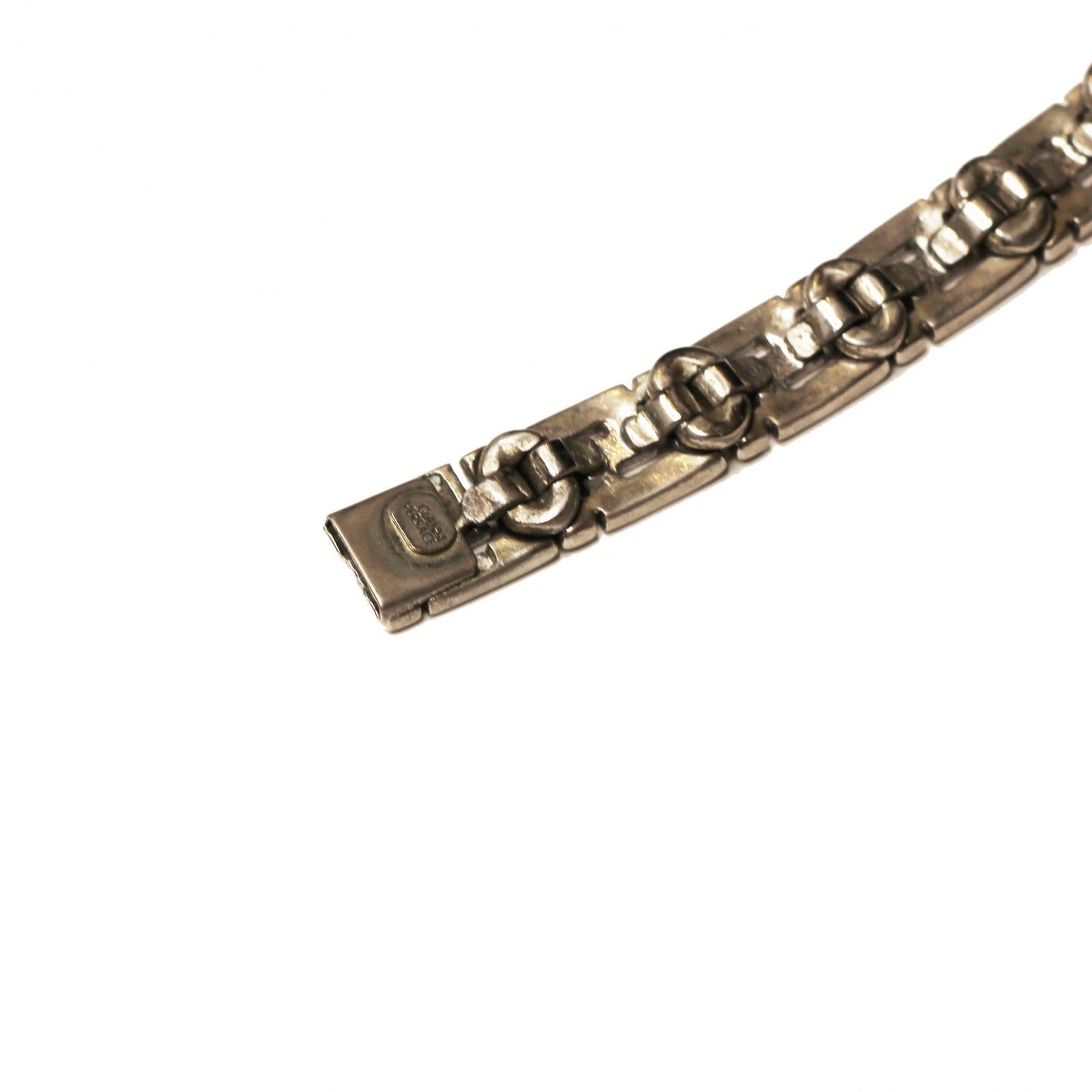Vintage Silver Versace Greek Key Bracelet RSTKD Vintage