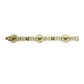 Vintage Versace Greek Key &amp; Medusa Head Bracelet with Crystal Accents RSTKD Vintage